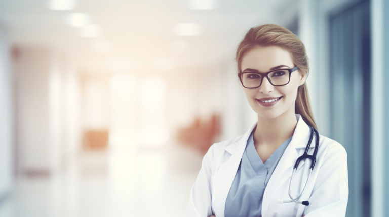 femme réalisant le suivi médical des salariés